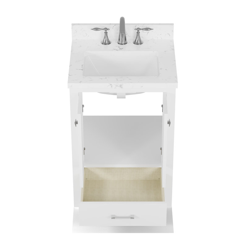 Itia Single Bathroom Vanity Set, White