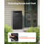 Package Delivery Boxes for Outside 35.8 in Anti-Theft Lockable Parcel Drop Box