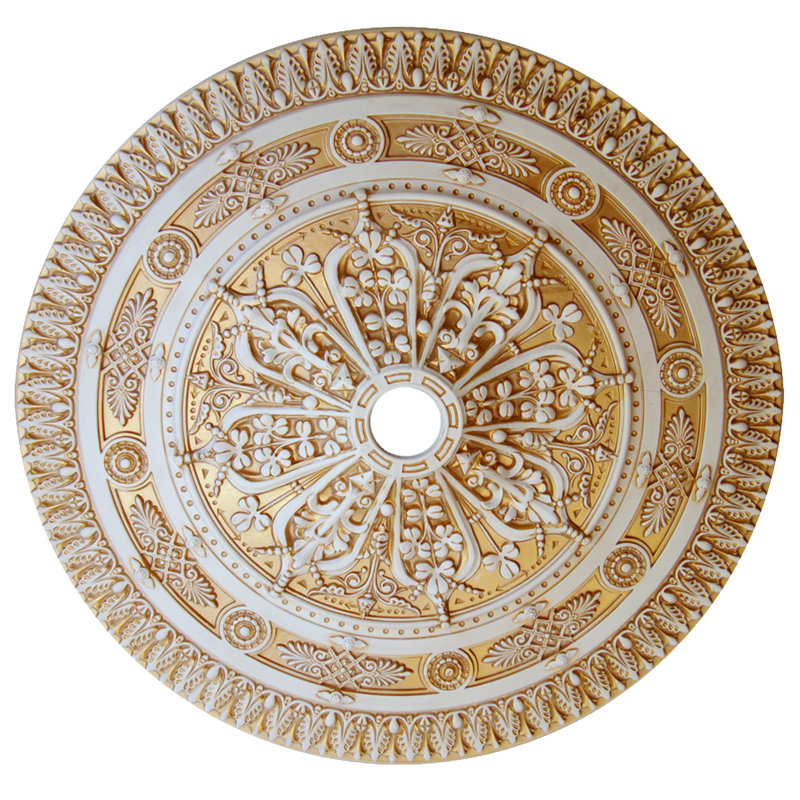 Regular Ceiling Medallion, White/Gold