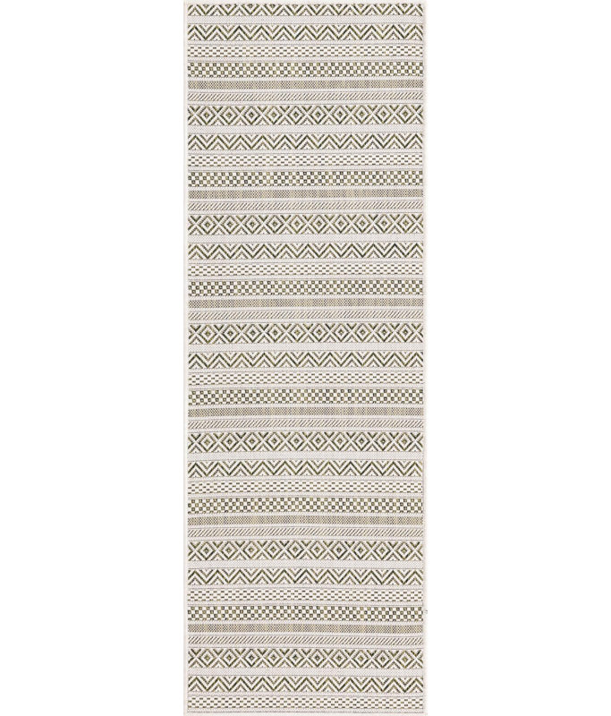 Striped Indoor / Outdoor Rug, Runner 2'7" x 12'