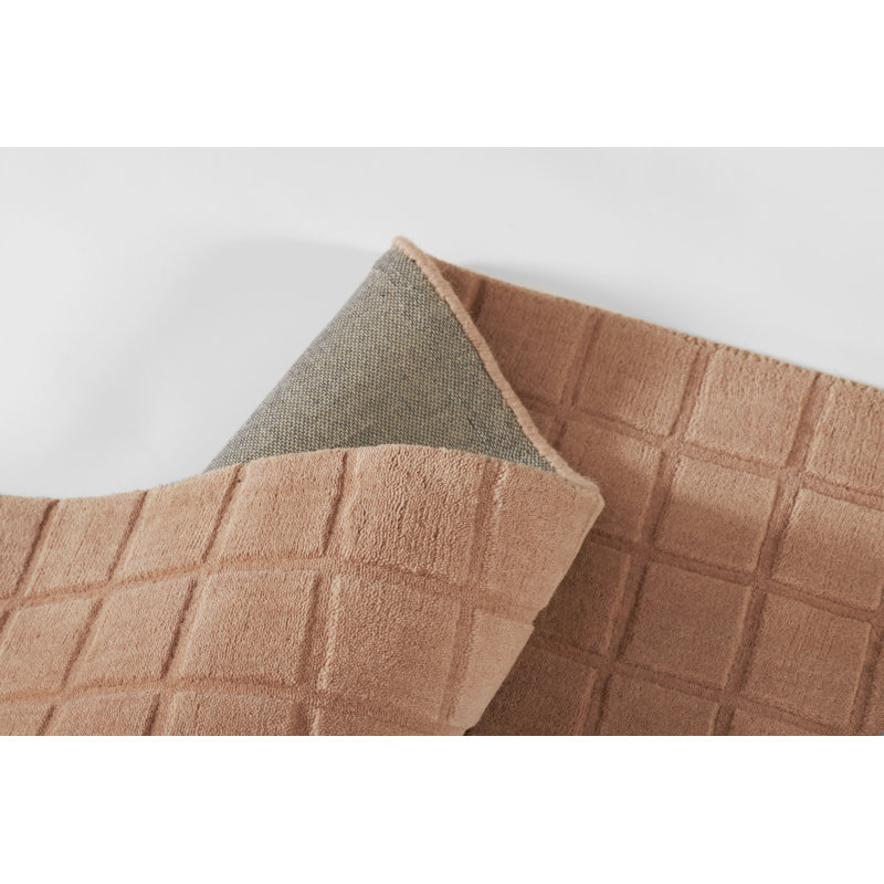  Contour Hand Loomed Wool Geometric Blush Area Rug, Rectangle 2' x 3'