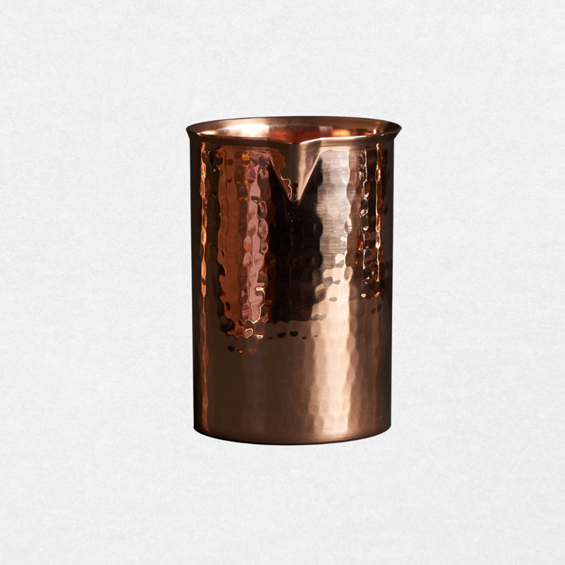 Copper Cocktail Glasses, Flat Bottom