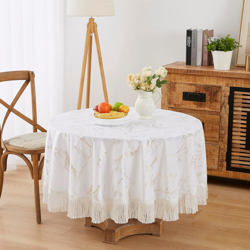Nappe Kist, Rond 90 po, Blanc