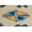 Tapis beige / gris unique des années 2000 5 pi 5 po x 8 pi 2 po Lovre