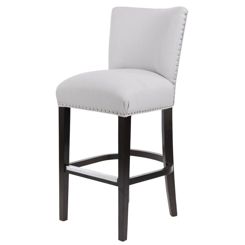 Upholstered Counter Stool, Platinum