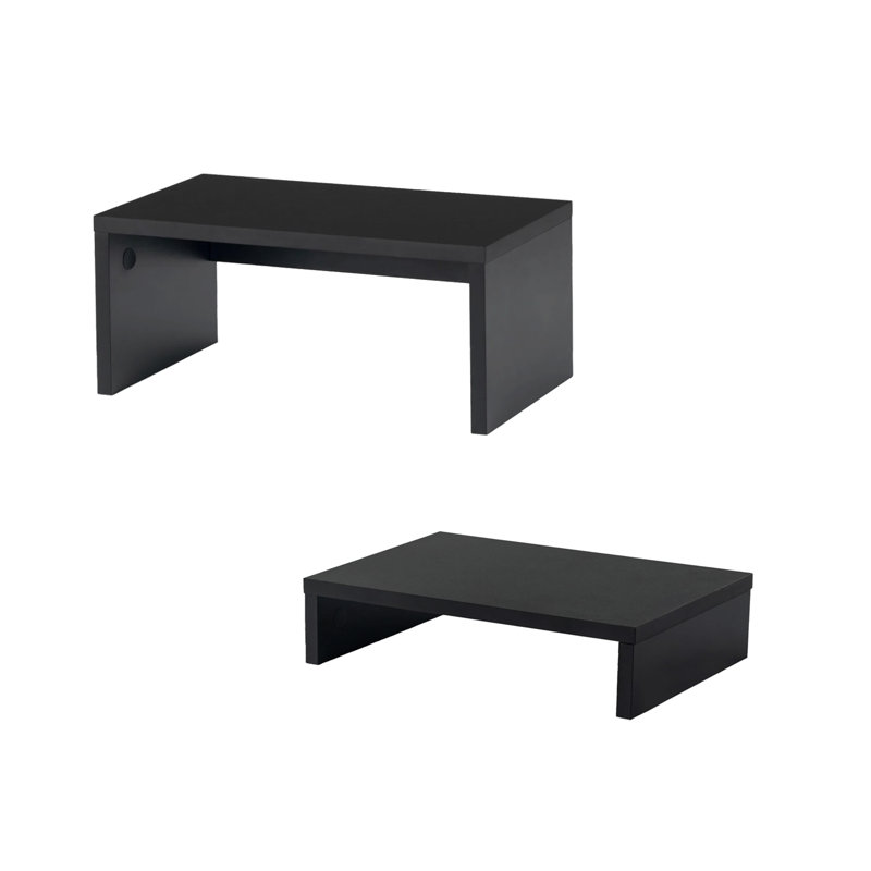 Shwana Manufactured Wood Monitor Stand, Black
