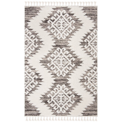ImraanMoroccan Tassel Shag Performance Ikat Rug