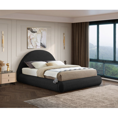 Upholstered Bed -  Meridian Furniture USA, RudyBlack-Q