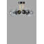 Lustre en métal élégant, finition noire et fumée, 17,7 po de diamètre x 11,8 po de hauteur | Douille E27, 40 W maximum | Luminaire élégant pour le salon, la salle à manger et le vestibule | Conception moderne, indice de protection IP20-395135455-395135454-384635485