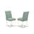 5-Piece Linen White Finish Solid Wood Top - Rectangular Dining Room Set - Seats 4-1562166756-1562166755