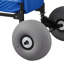 Chariot de plage avec de grandes roues pour le sable, capacité de charge de 165 lb, chariot de plage pliant robuste avec roues à ballon de 12 po, sac de rangement, hauteur réglable de 33 po à 45 po, chariot de camping pour le jardin de pêche