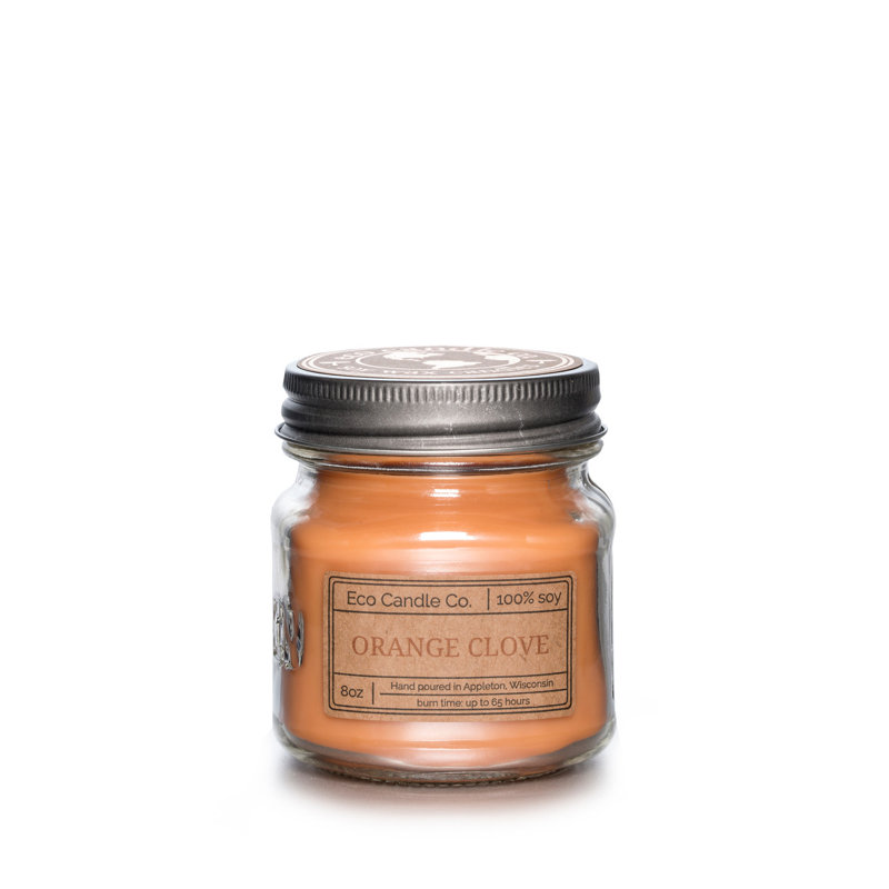 Bougie orange parfumée clou de girofle