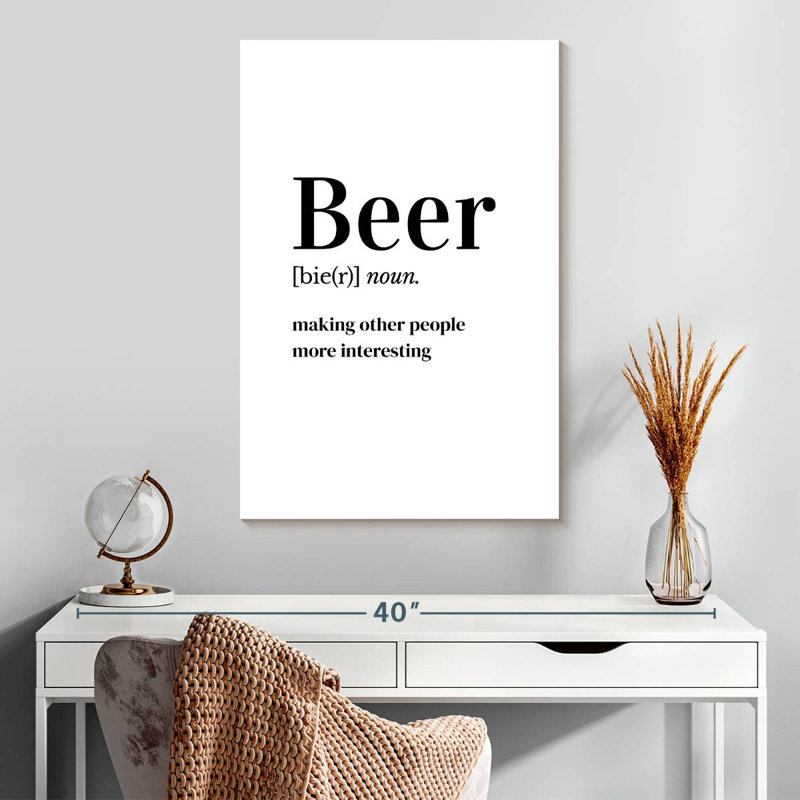 Bière The Noun, H 30 po x l 20 po