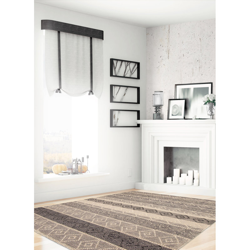 Tapis unique en laine 6 pi 2 po x 9 pi 3 po Dekendrick