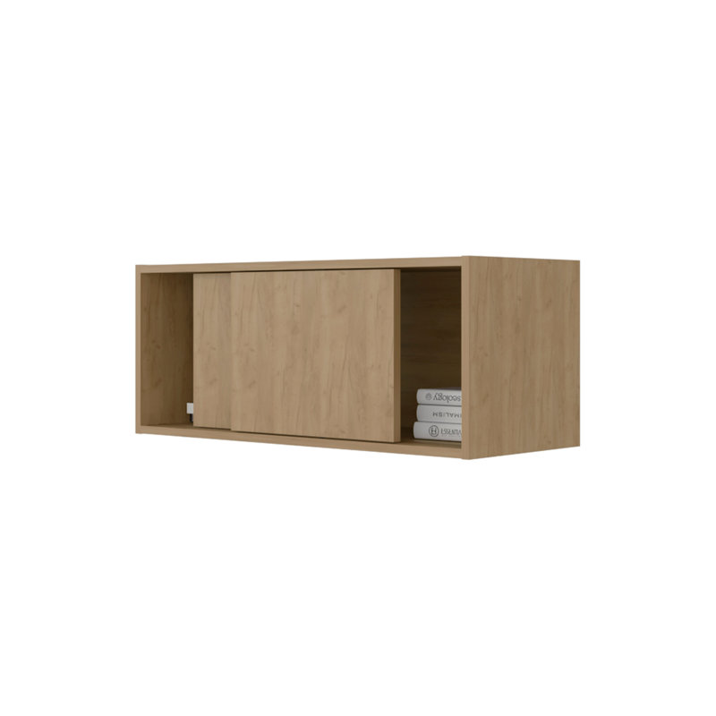 Bahia Wall Storage Cabinet, Natural Oak