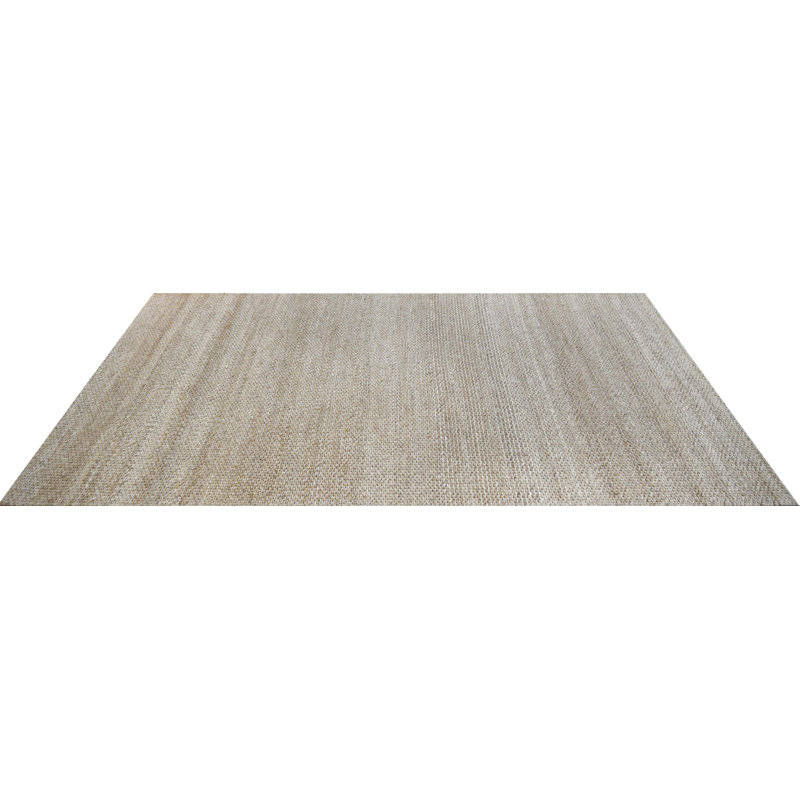 Tapis de la zone brune en laine tissé à la main jacquard Freya, Rectangle 6 pi x 9 pi
