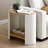 End Table with 2-Layer Storage Shelves