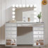 Ensemble coiffeuse Hollywood avec miroir