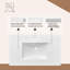 37"Wx22"D Solid Surface Resin Vanity Top with Sink-Durable, Easy-to-Clean, Built-in Overflow