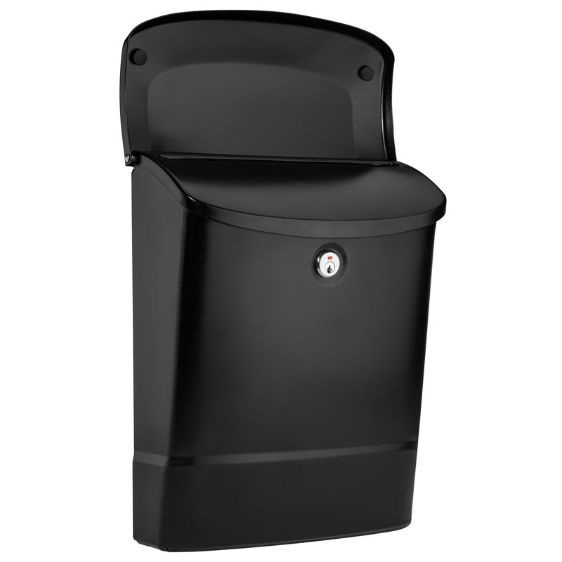 Parkside Wall Mounted Mailbox, Black