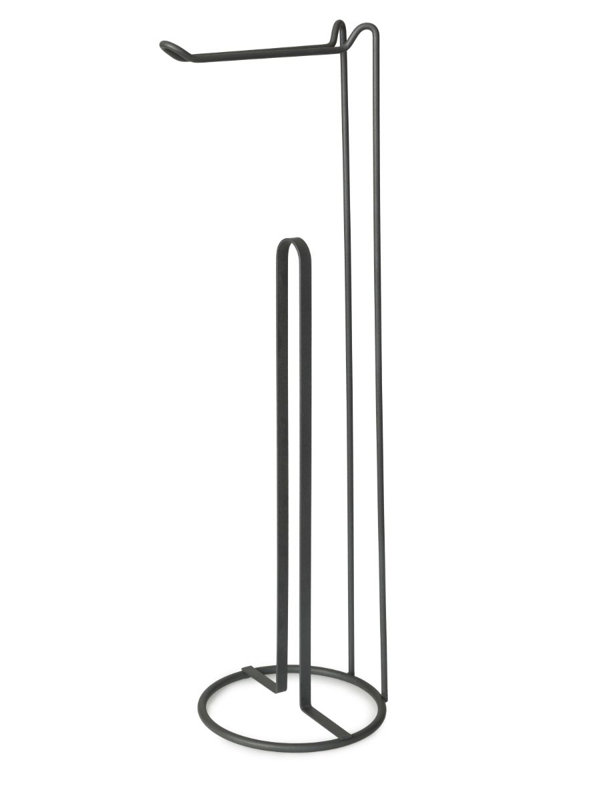 Free Standing Toilet Paper Holder, Grey