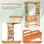 Tonnelle de jardin pour patio avec banc de pergola 2 treillis pour plantes grimpantes vignes