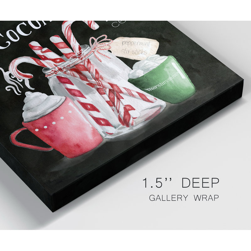 Cocoa Chalk - Wrapped Canvas Print, 10" H x 10" W x 1.5" D