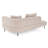 Plume - Modern Brown Fabric Sectional Sofa
