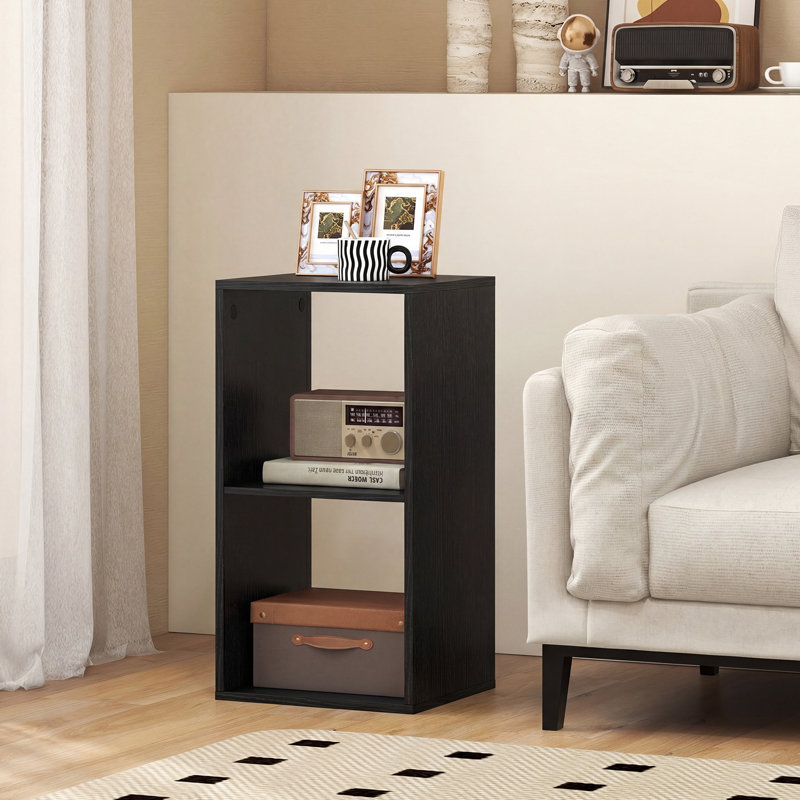 69cm H x 35cm W Cube Bookcase, Black
