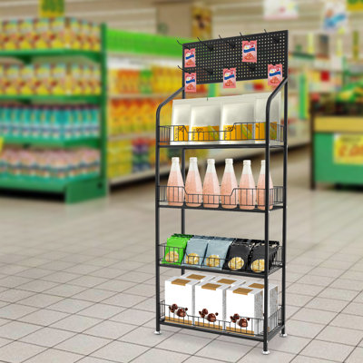 19.68"W/23.62"W Retail Display Rack With Hooks