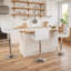Stallcup Swivel Upholstered Faux Leather Adjustable Height Counter Stool with Iron Frame-469825361