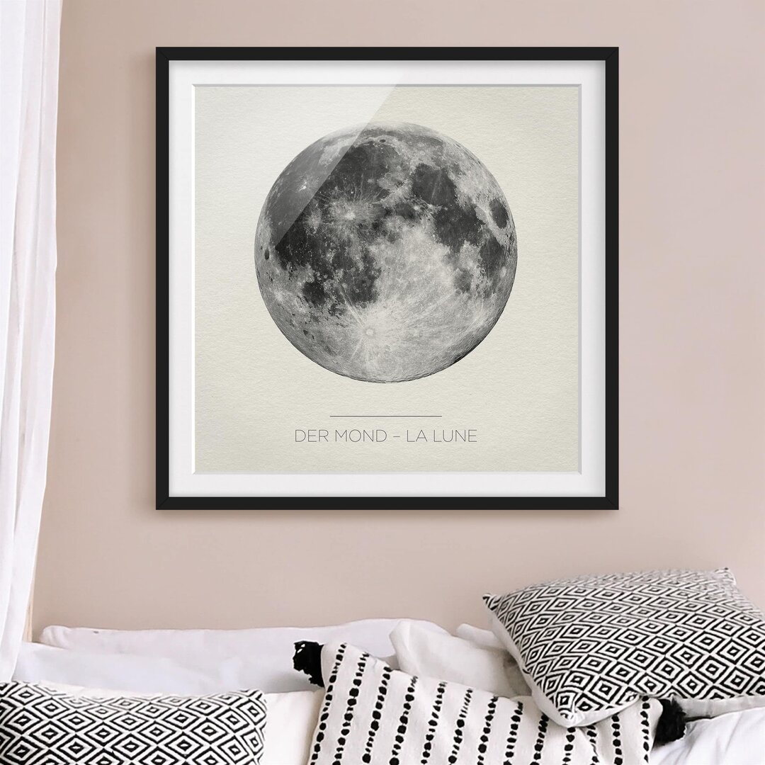 Gerahmtes Papierbild La Luna - Der Mond