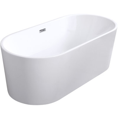 Vienna 66.9'' x 31.5'' Freestanding Soaking Acrylic Bathtub