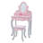 Teamson Kids Wooden Princess Rapunzel 2-pc. Vanity Set, Gray/Pink