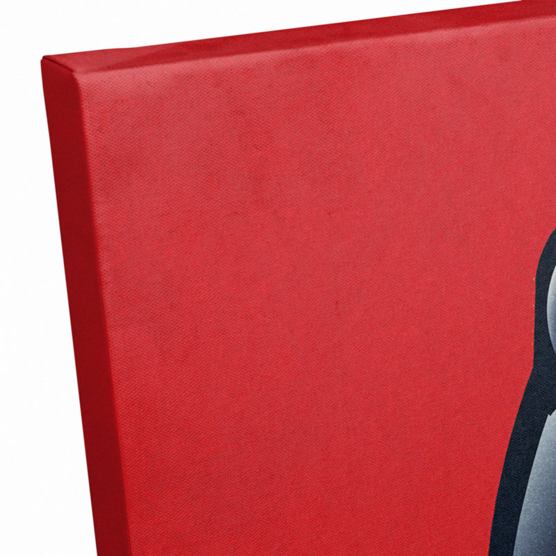 Art sur toile game on toile Brock, H 16 po x l 20 po x P 1,25 po, Rouge