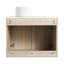 Meuble-lavabo de 24 po avec lavabo en céramique. Fixation murale en chêne blanc. Porte à fermeture en douceur pour un rangement moderne et paisible en chêne. Avec lavabo et robinet