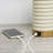 Jahsun 27‘’ Modern White/ Gold USB Table Lamps with LED Bulbs (Set of 2)