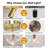 Vintage Brass Glass Pendant Light With Crystal-531499536