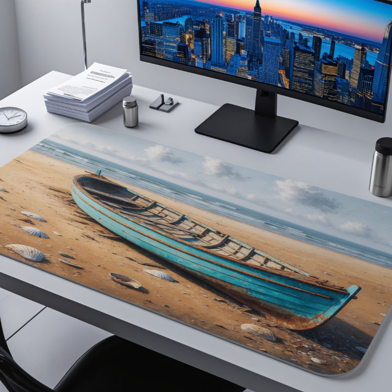 Polyester Desk Pad, 31.5x15.5