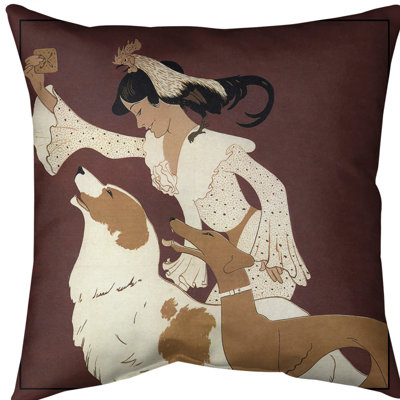 Auguste Roubille Reversible Pillow Cover
