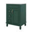 Meuble-lavabo 24 po avec lavabo, meuble-lavabo autoportant avec deux tiroirs de rangement et tablettes réglables, meuble-lavabo moderne avec lavabo simple pour petite salle de bain-313485888