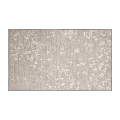Tapis gris lavable à la machine