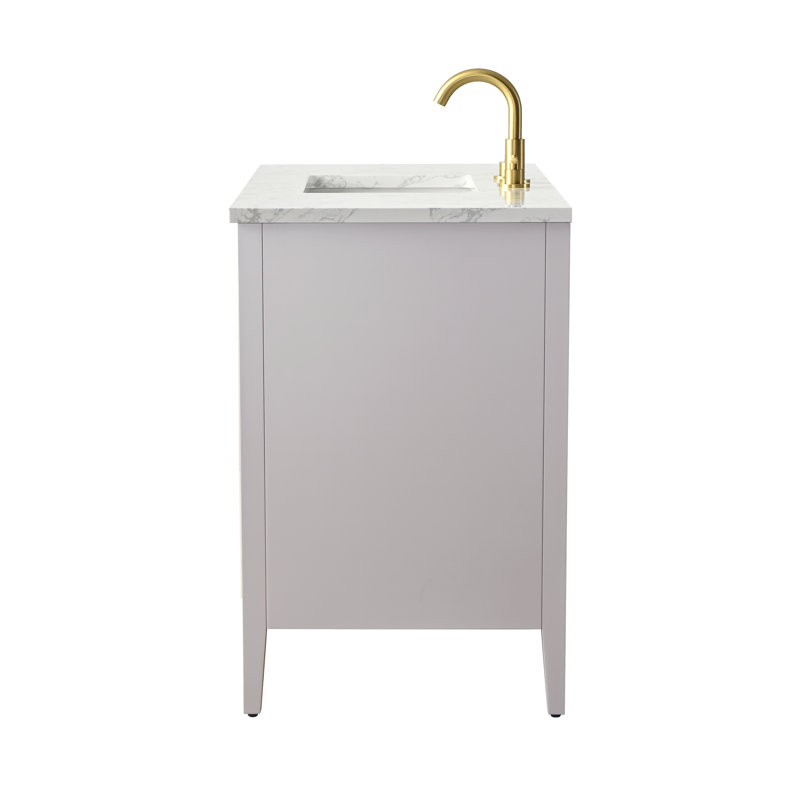 Emma 42" W Single Vanity, Taupe