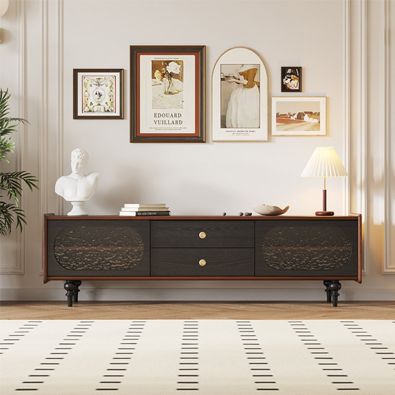 Meuble télé de luxe rétro français, 70.87"