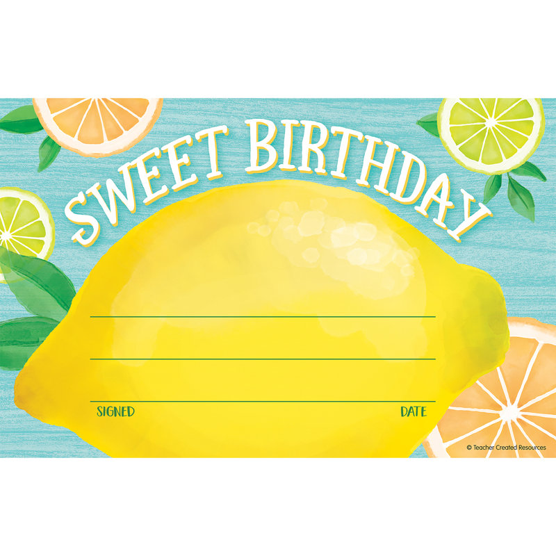Zeste de citron «Sweet Birthday»