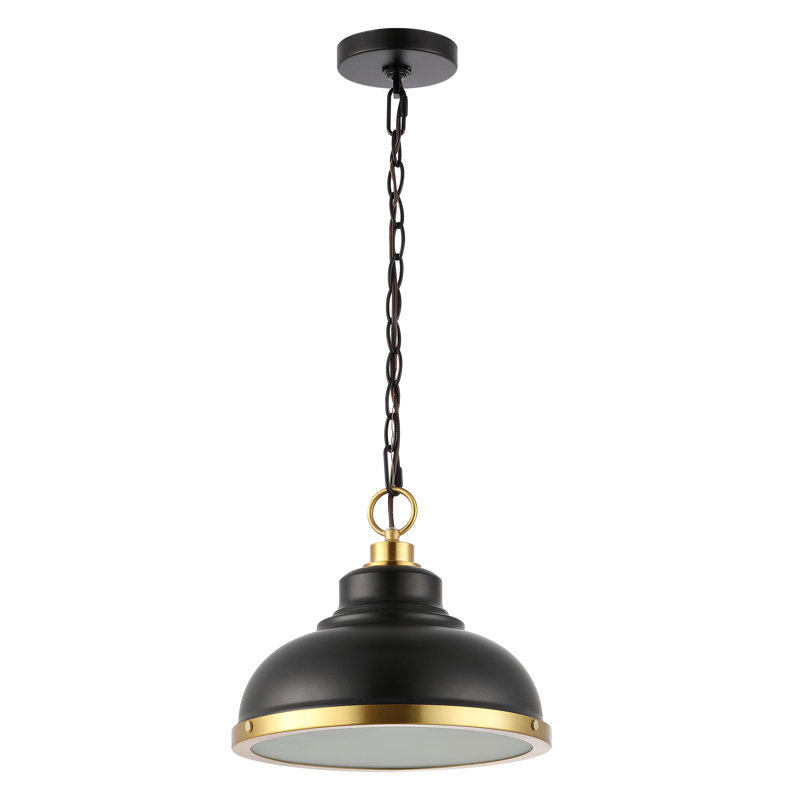 Luminaire suspendu en forme de cloche à 1 lumière