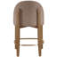 Tabouret de comptoir rembourré en tissu Maud-121555374
