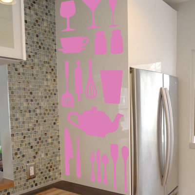 Food & Beverage Non-Wall Damaging Wall Decal