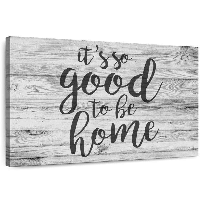 Tergel So Good To Be Home Typographie I, H 8 po x l 12 po