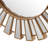 Freelon 23.6" Sunburst  Decorative Round Gold Wall Mirror-1857752828